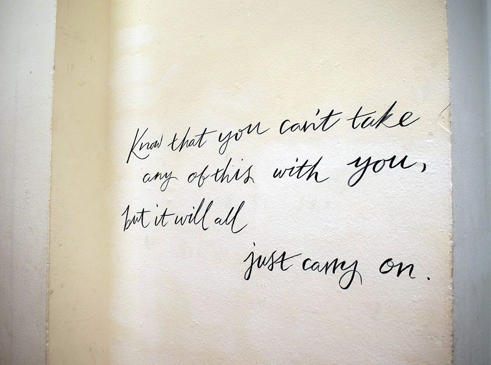 Handwriting on the wall 