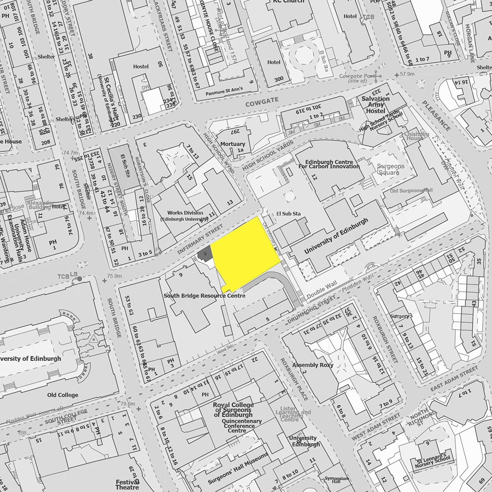 10 Infirmary Street Site Map