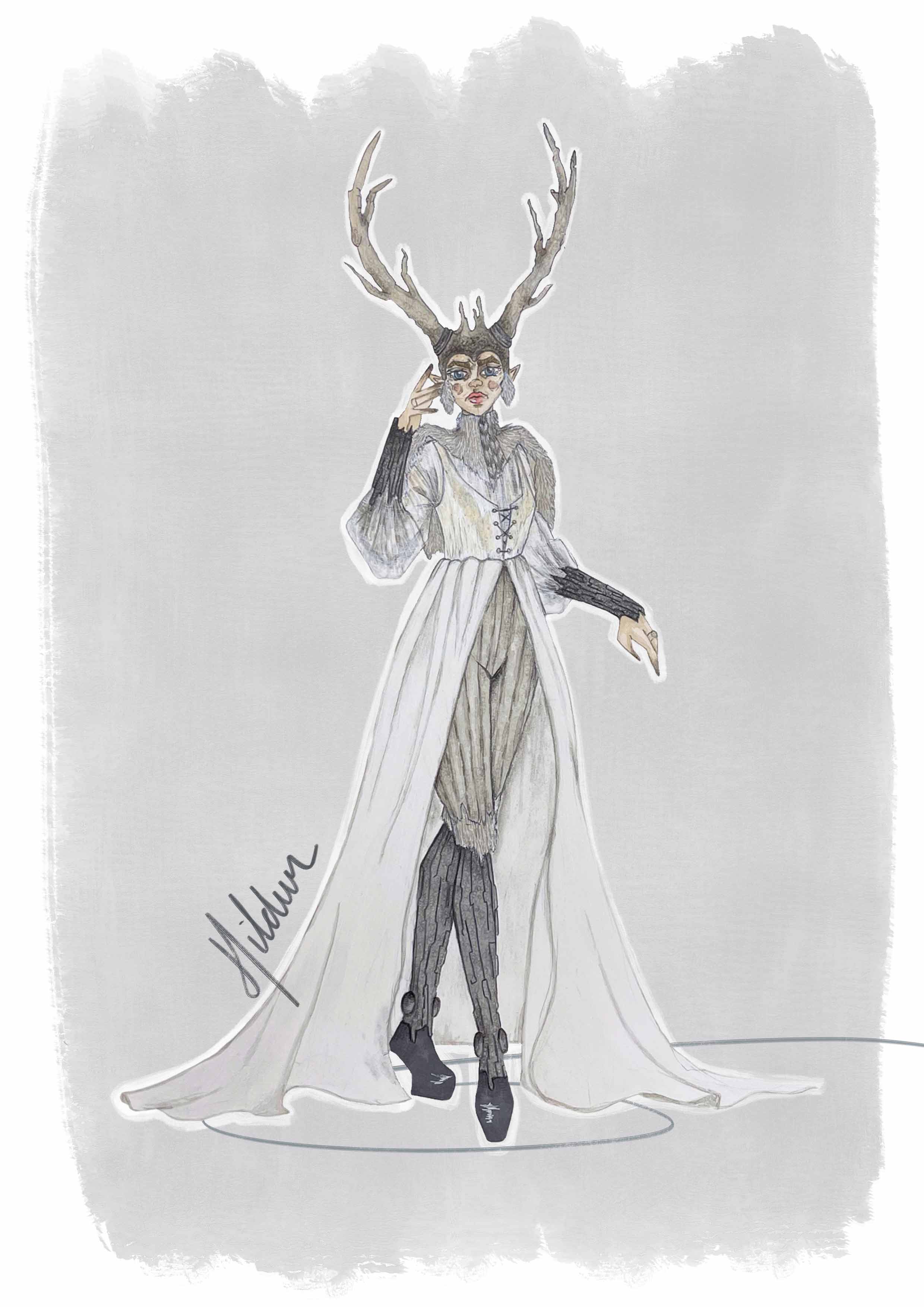 Final Design for Hildur, the Elven Queen