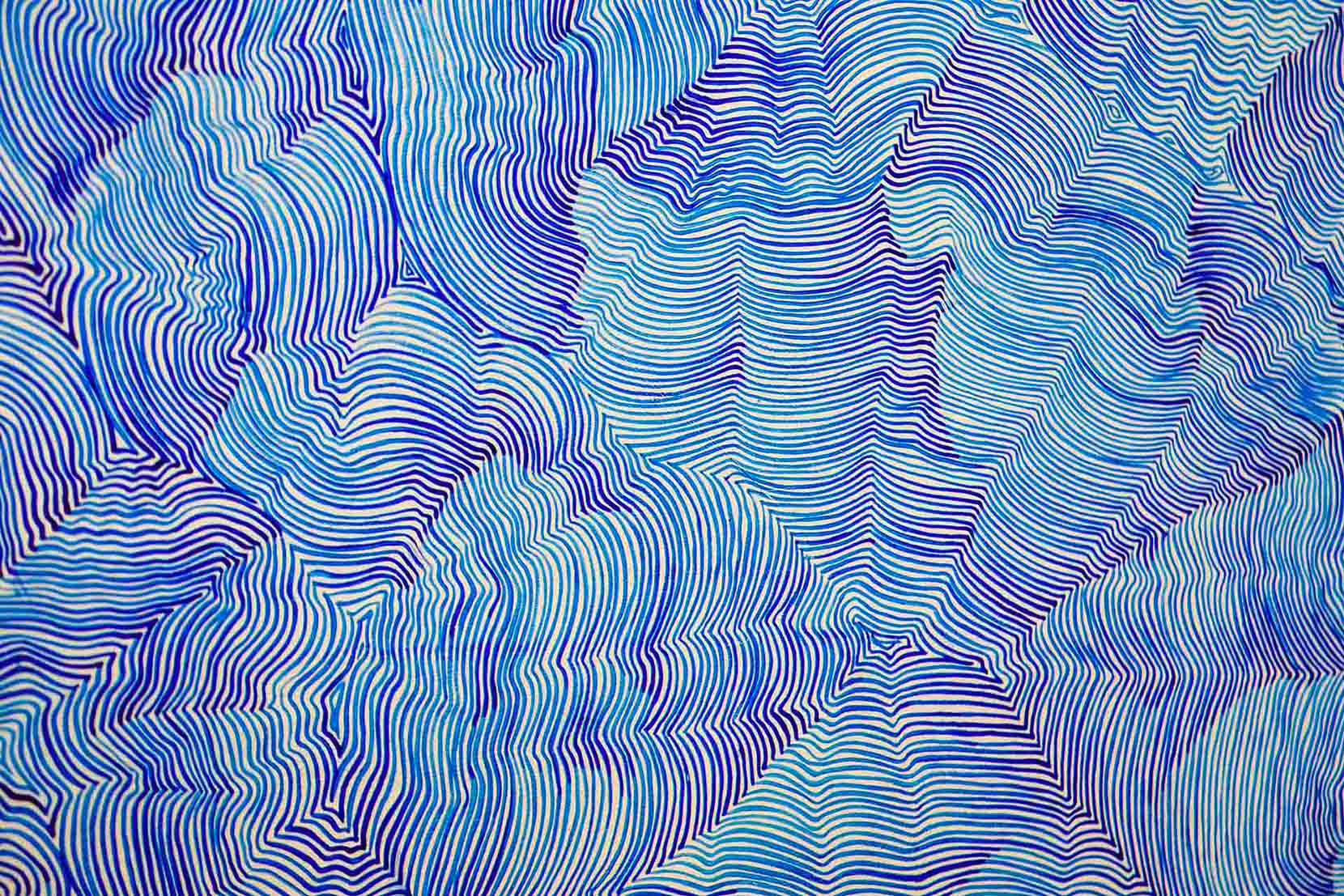 Le jardin du vide, poetry of the void, 2x2m Acrylic on wood.