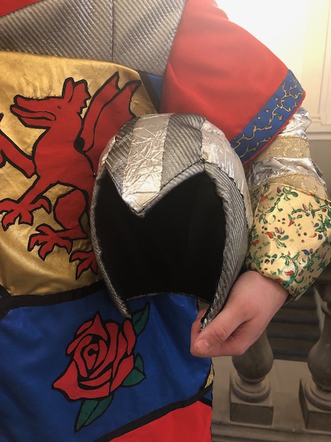 Closeup of helmet