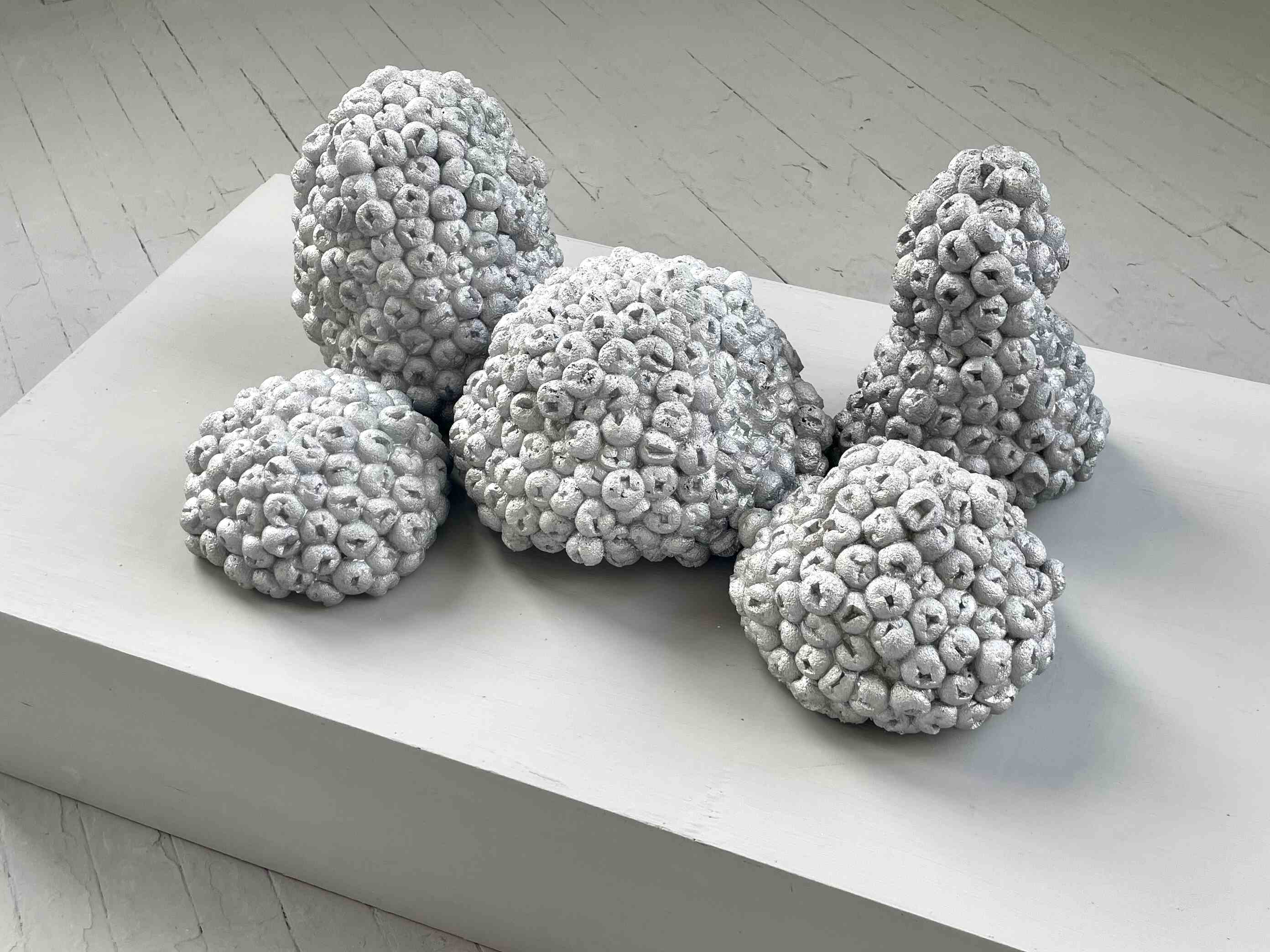 Aluminium casted foam sculptures 2023