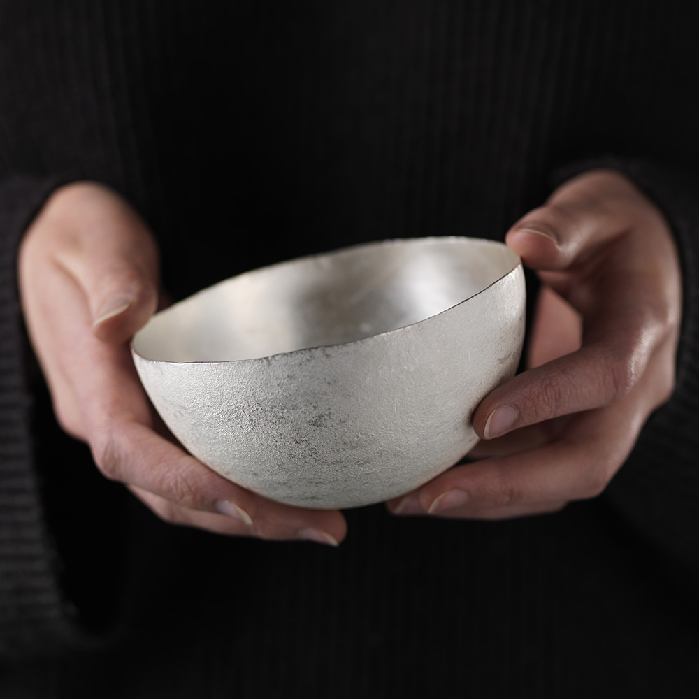 'Stories From a Herring Lass' collection, Silver Darlings Vessel, Britannia silver.