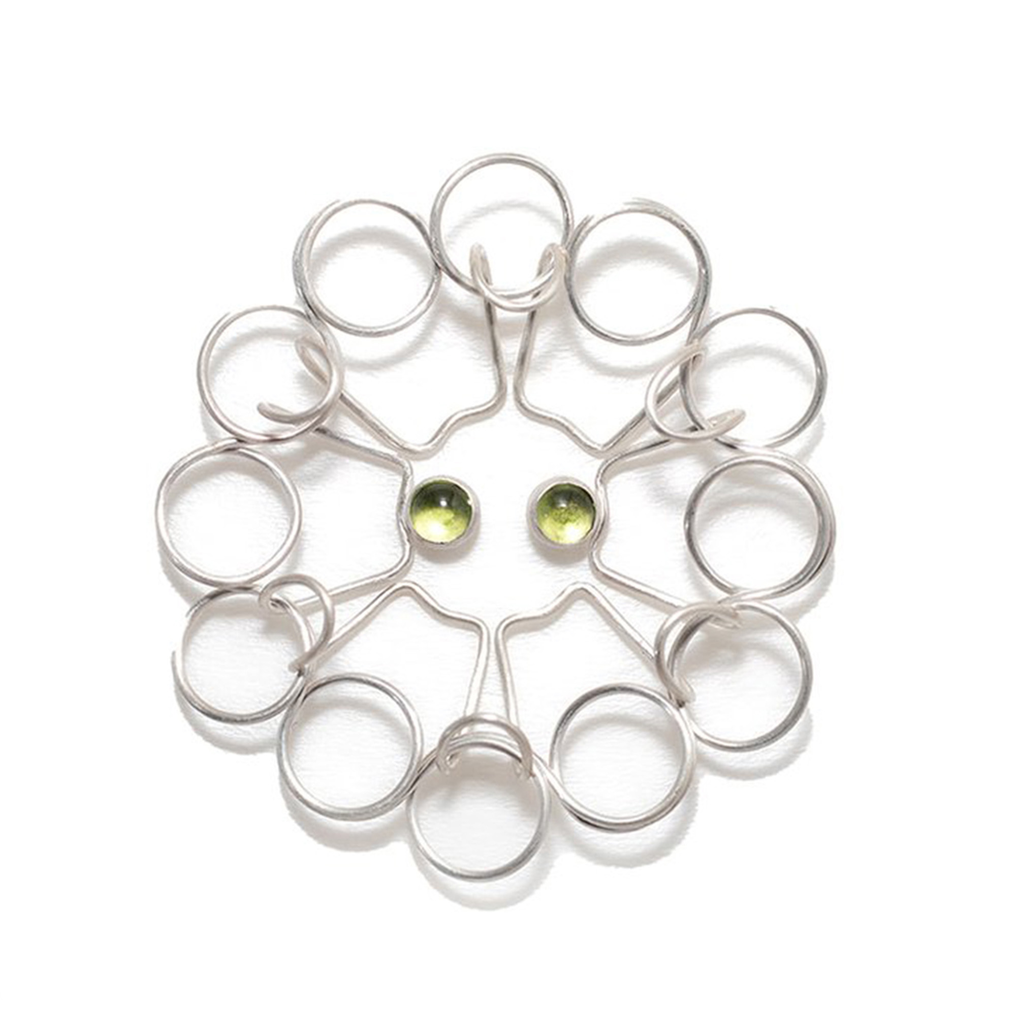 Architexture_Gem set Brooch