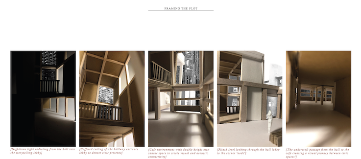 Interior viewpoints within the storytelling scheme