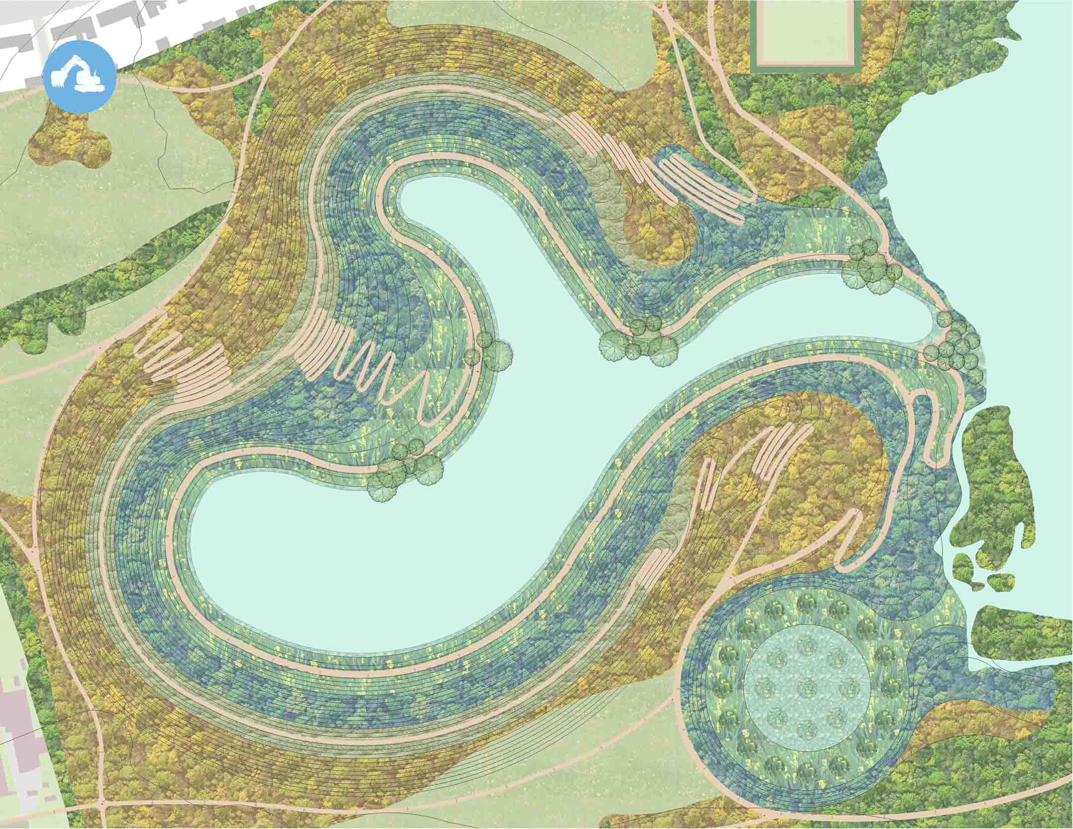 Plan of the Wetland Intervention Area