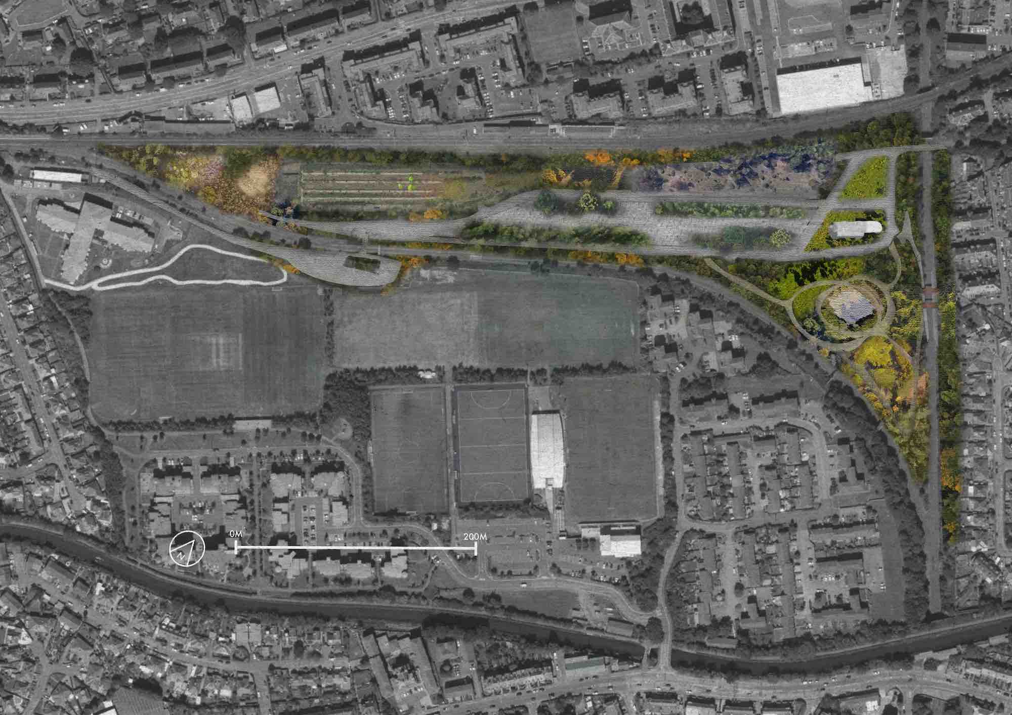 Proposed Meggetland Station Park Plan