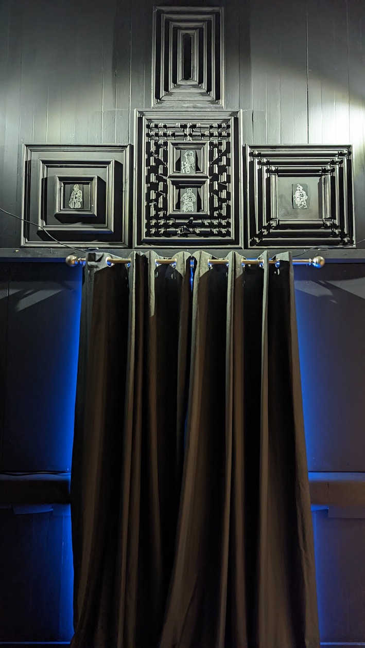 front on view of installation