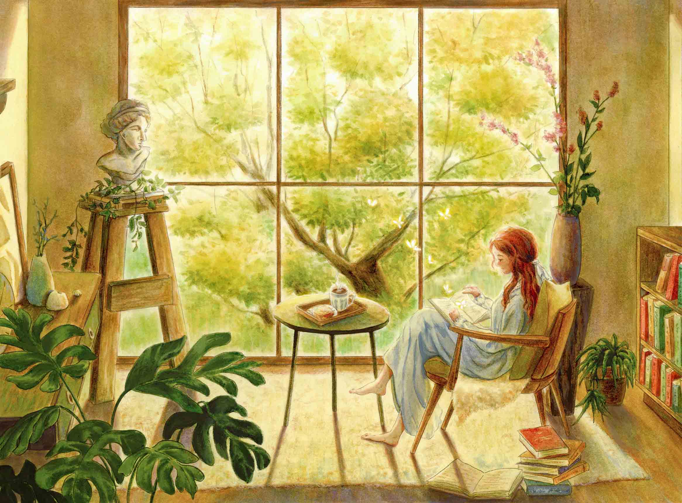 Illustration 3: An Afternoon Reading Time