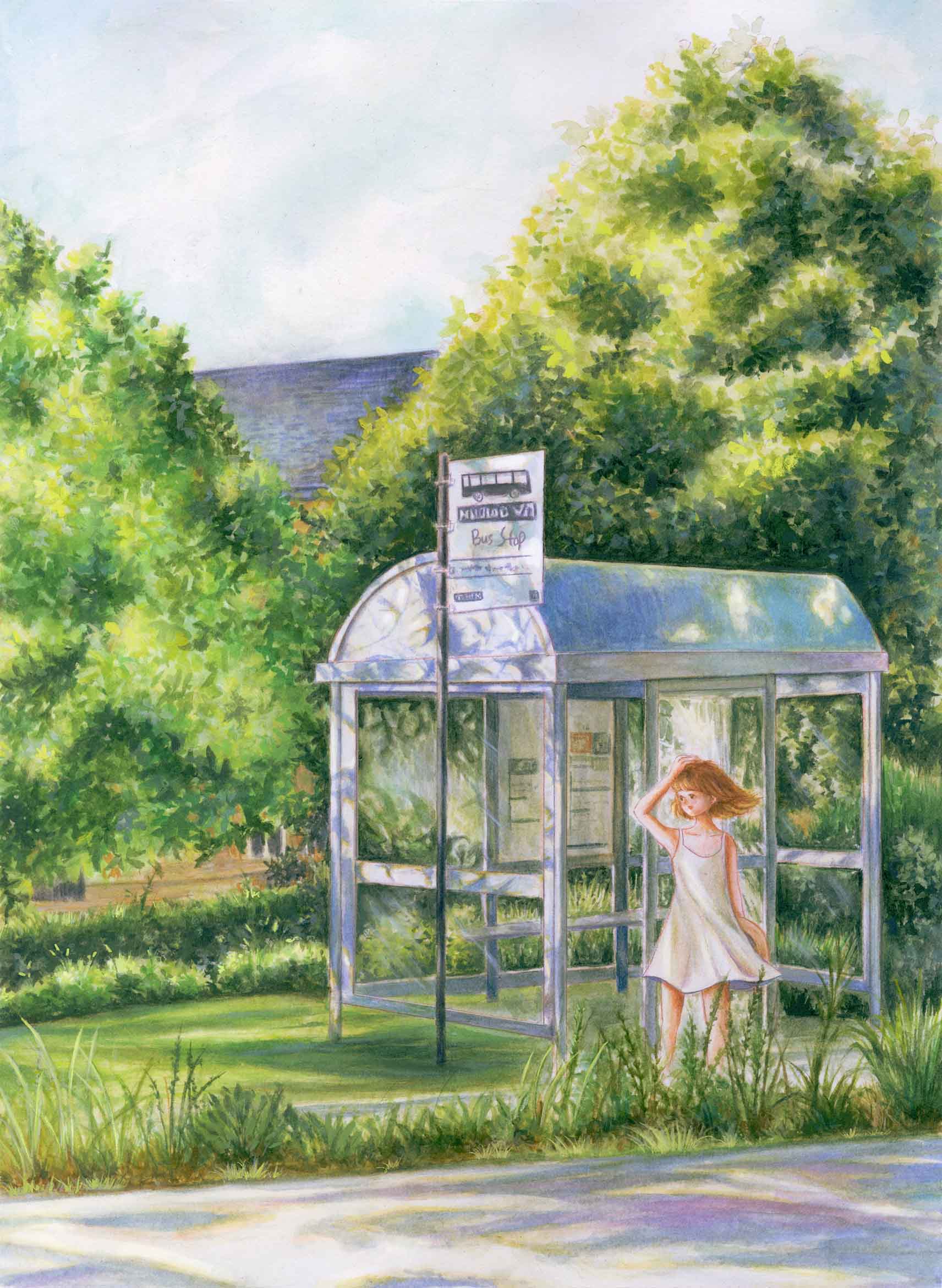 Illustration 5: Waiting for a Bus Bound for Summer