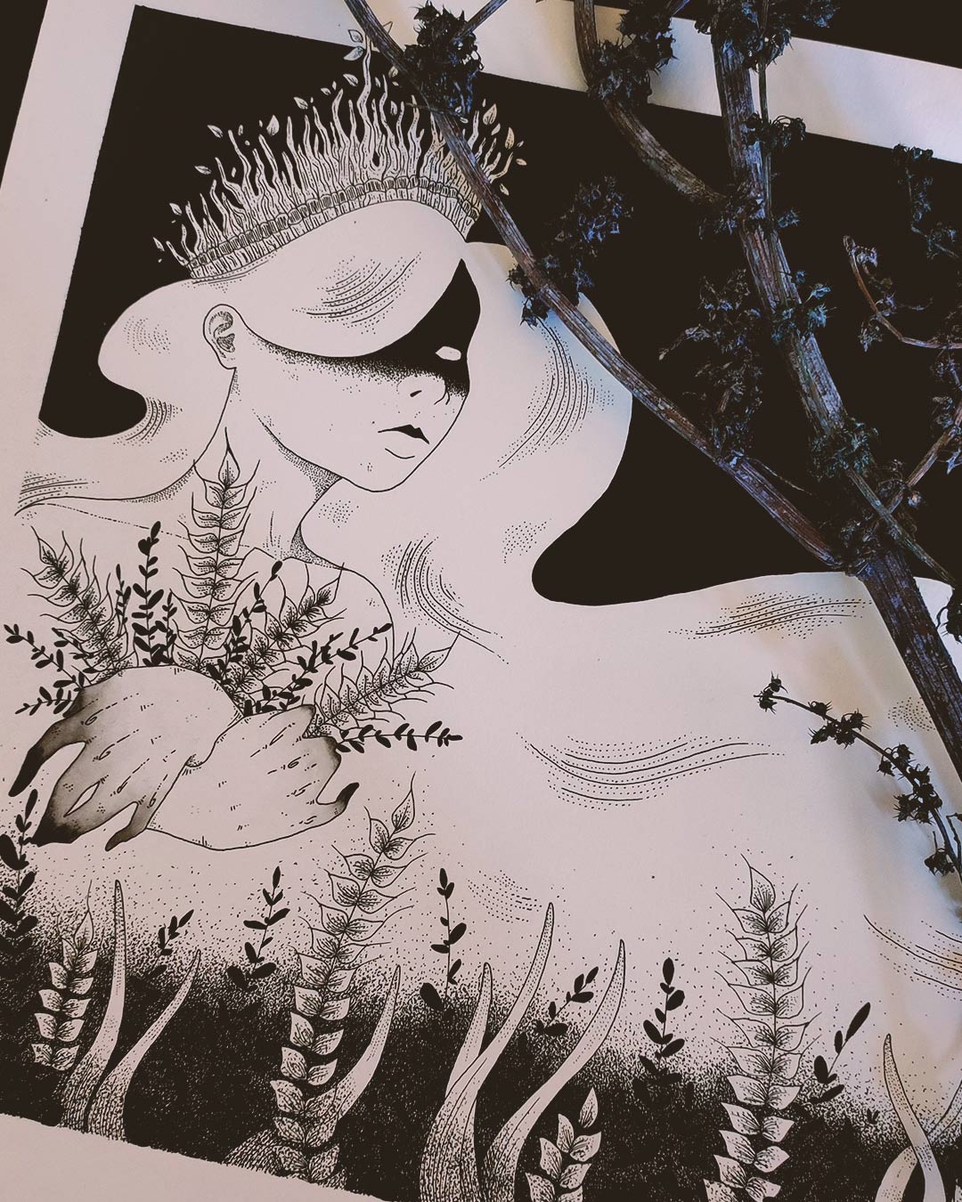 Autre Temps ink illustration