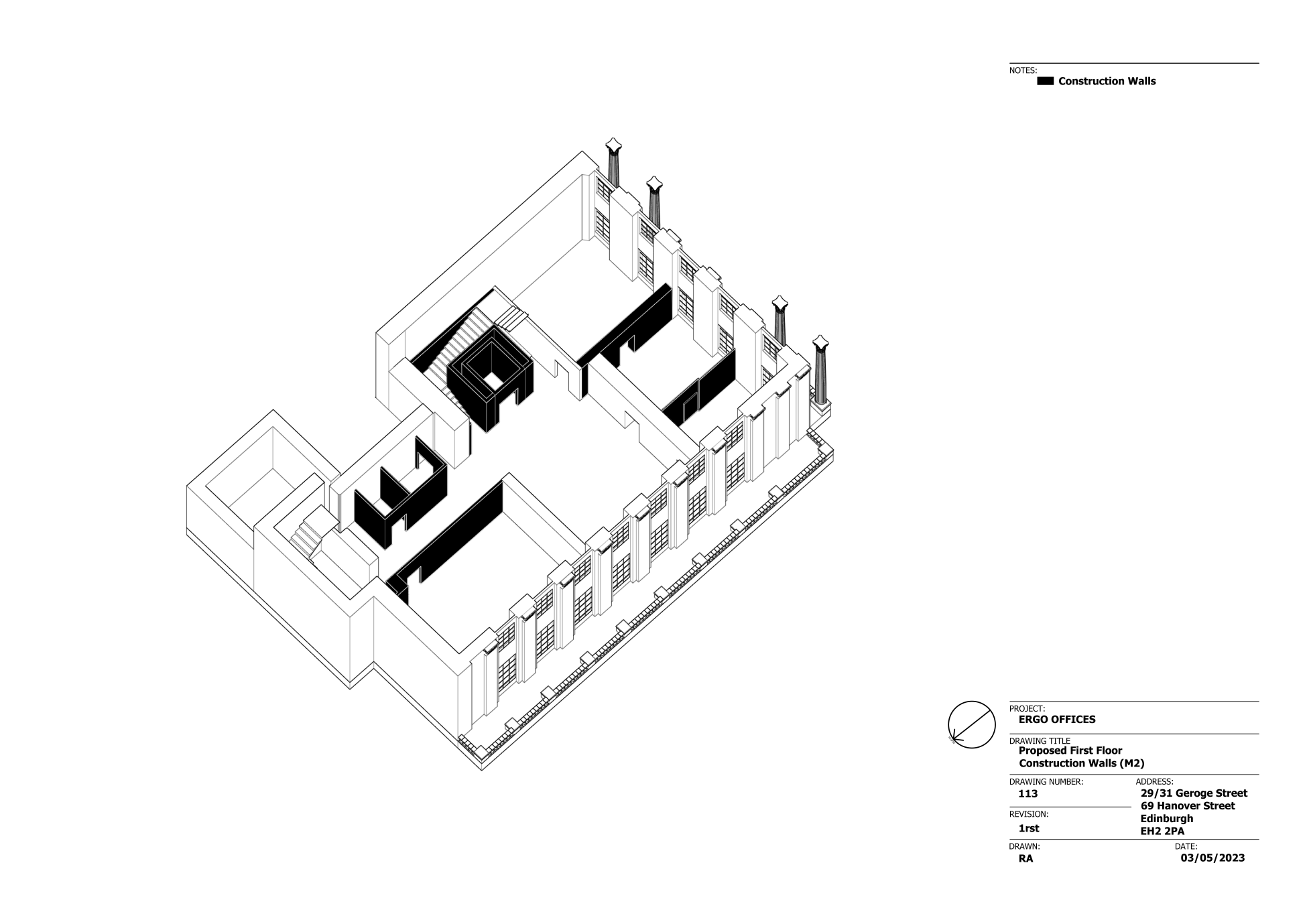 Construction Walls - First Floor