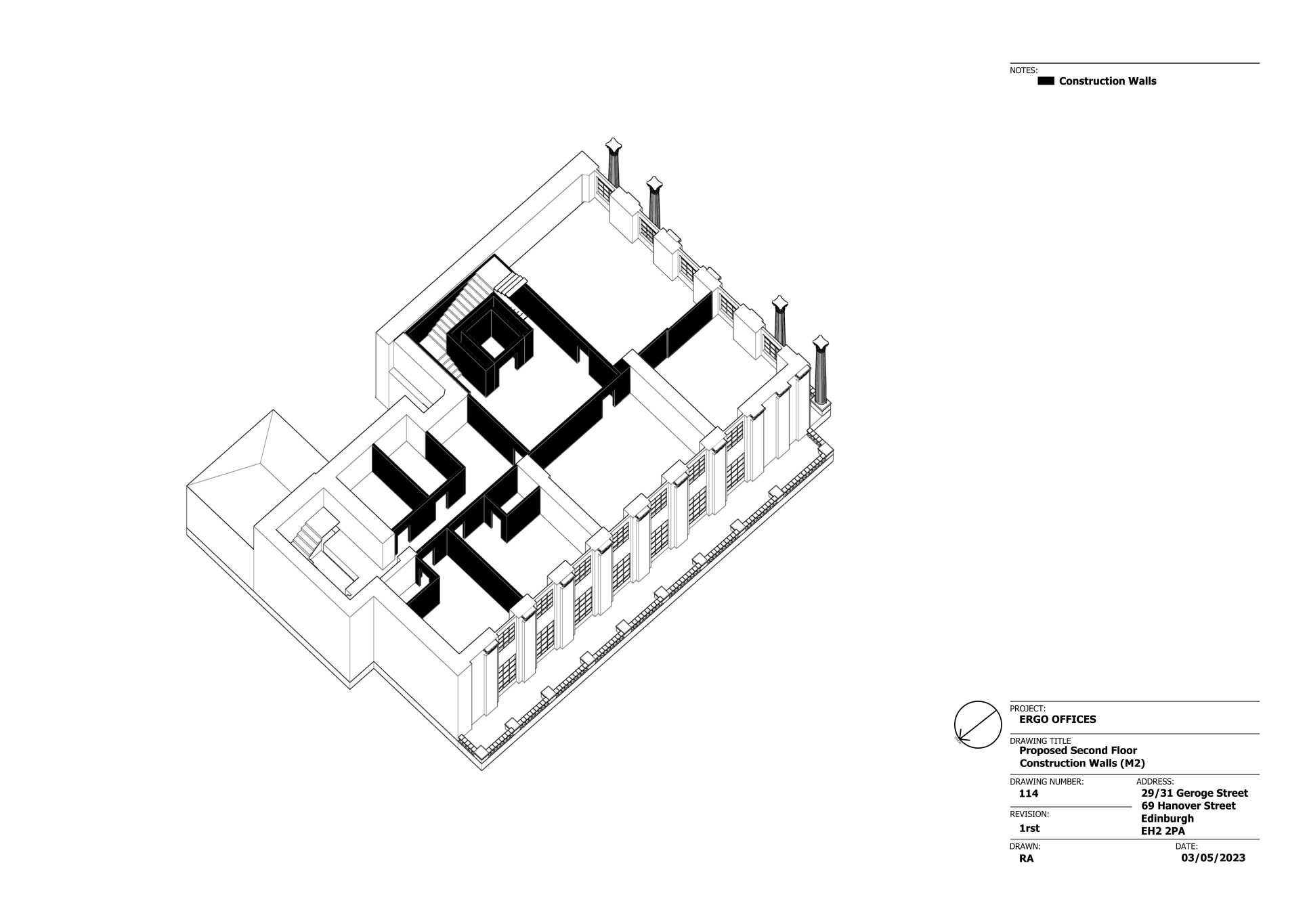 Construction Walls - Second Floor