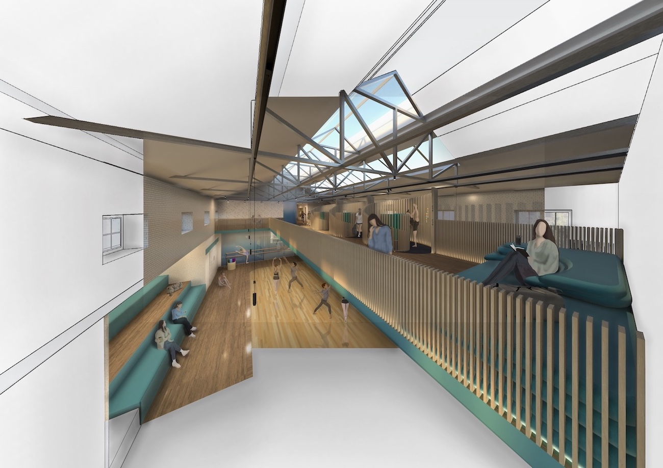 Visualisation of dance studio A