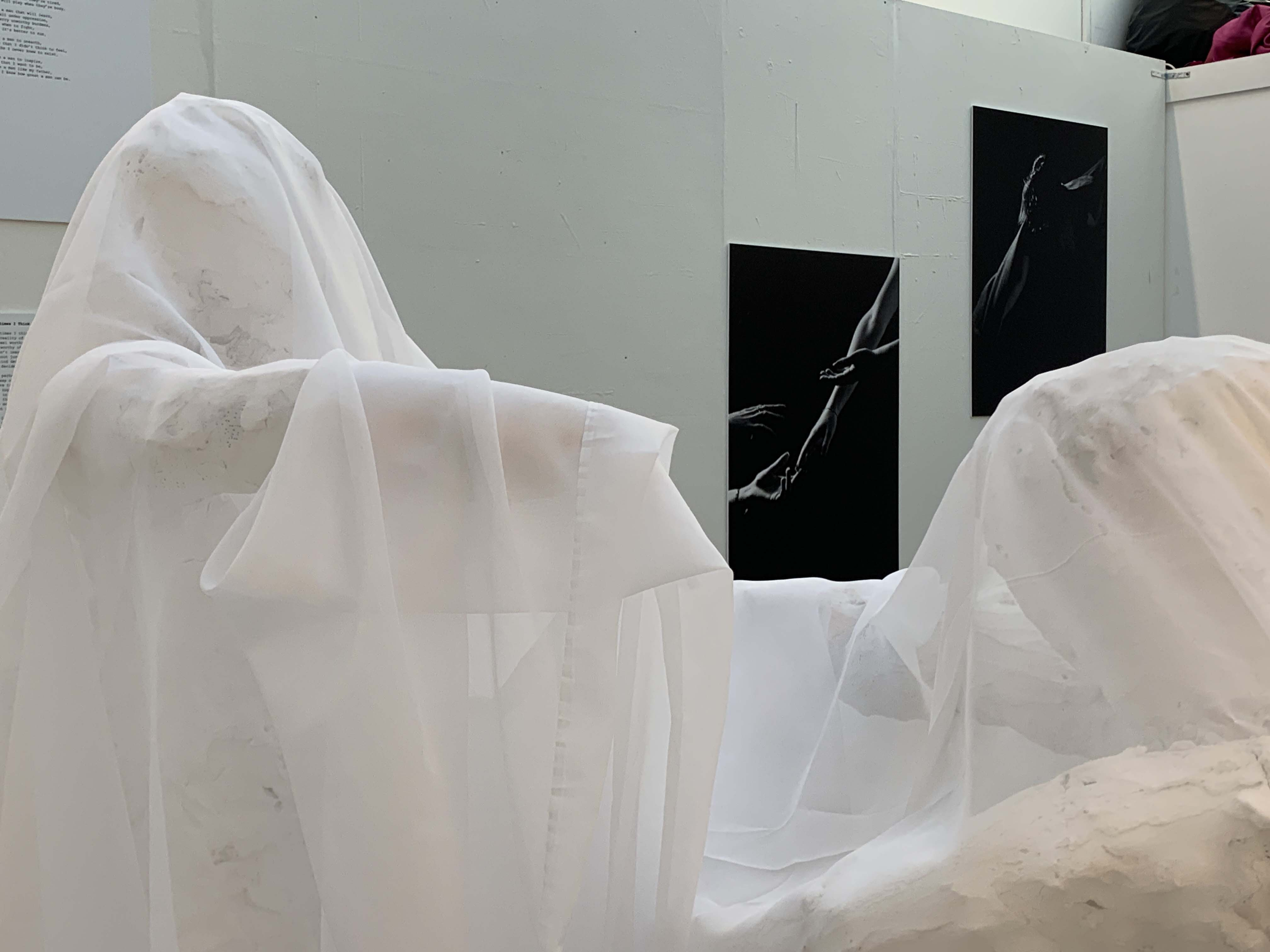 Close Up of 'Carry Yourself No More' with 'A Tale of Two Fates' In-between
