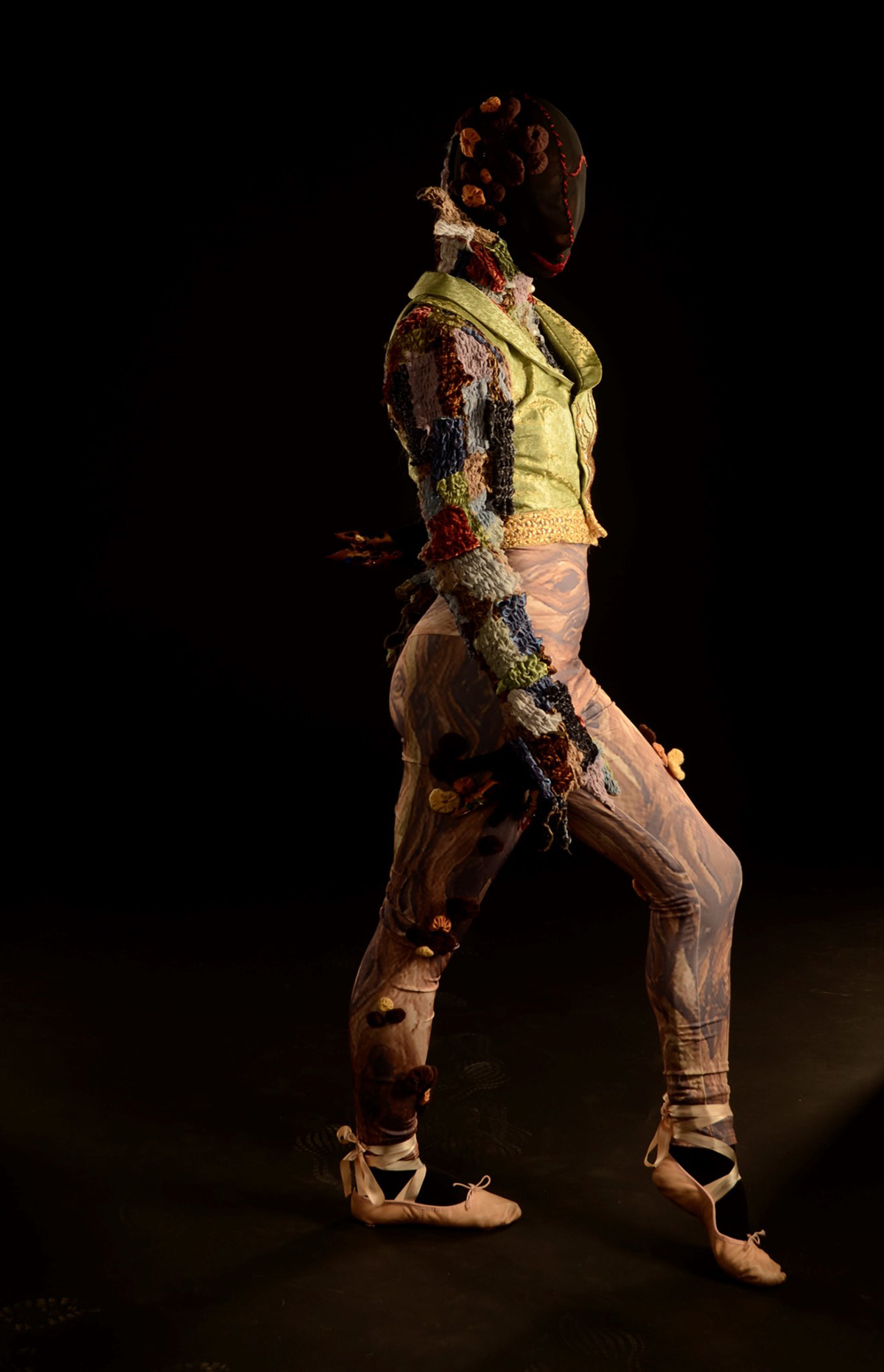 A costume for a characterisation of Dorian's Portrait from The Picture of Dorian Gray by Oscar Wilde.