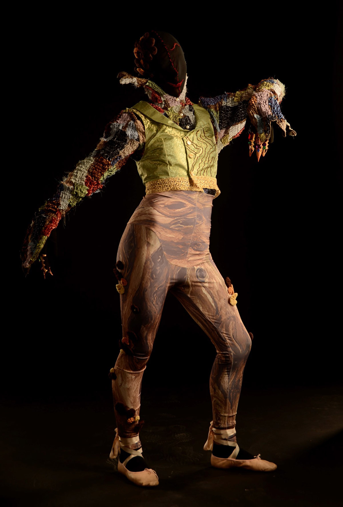 A costume for a characterisation of Dorian's Portrait from The Picture of Dorian Gray by Oscar Wilde.