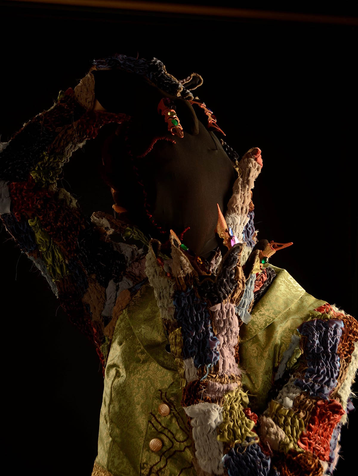 A costume for a characterisation of Dorian's Portrait from The Picture of Dorian Gray by Oscar Wilde.
