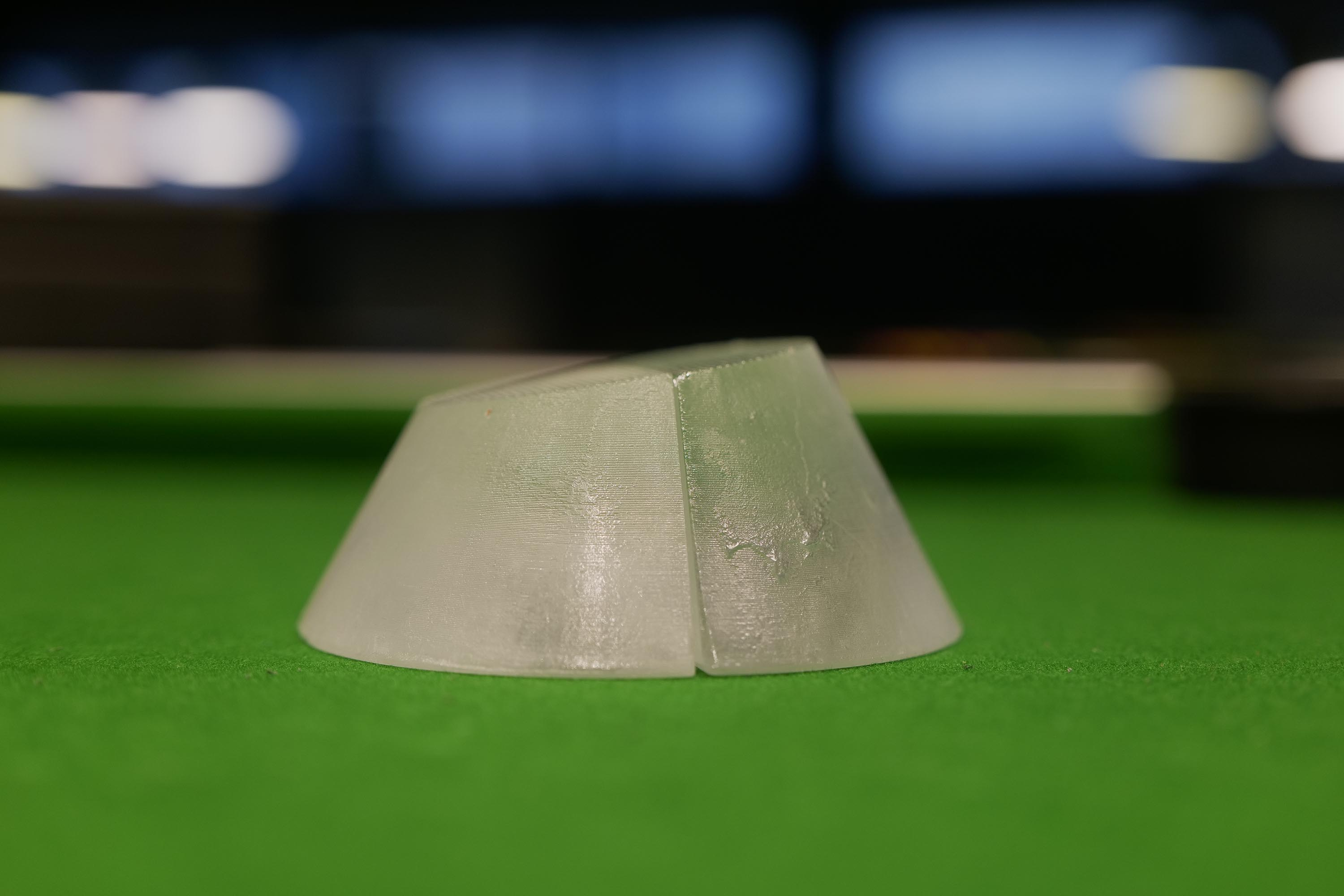 Base of Glass Cone Table Obstruction
