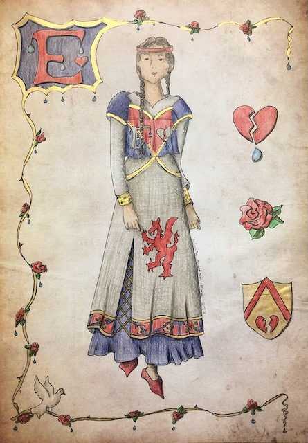 Elaine Costume Plate