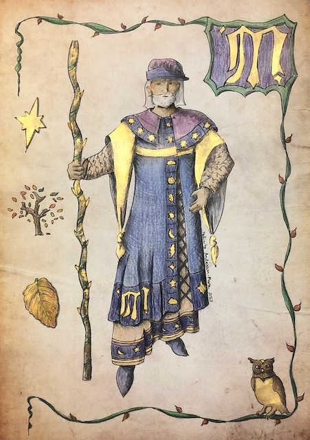 Merlin Costume Plate