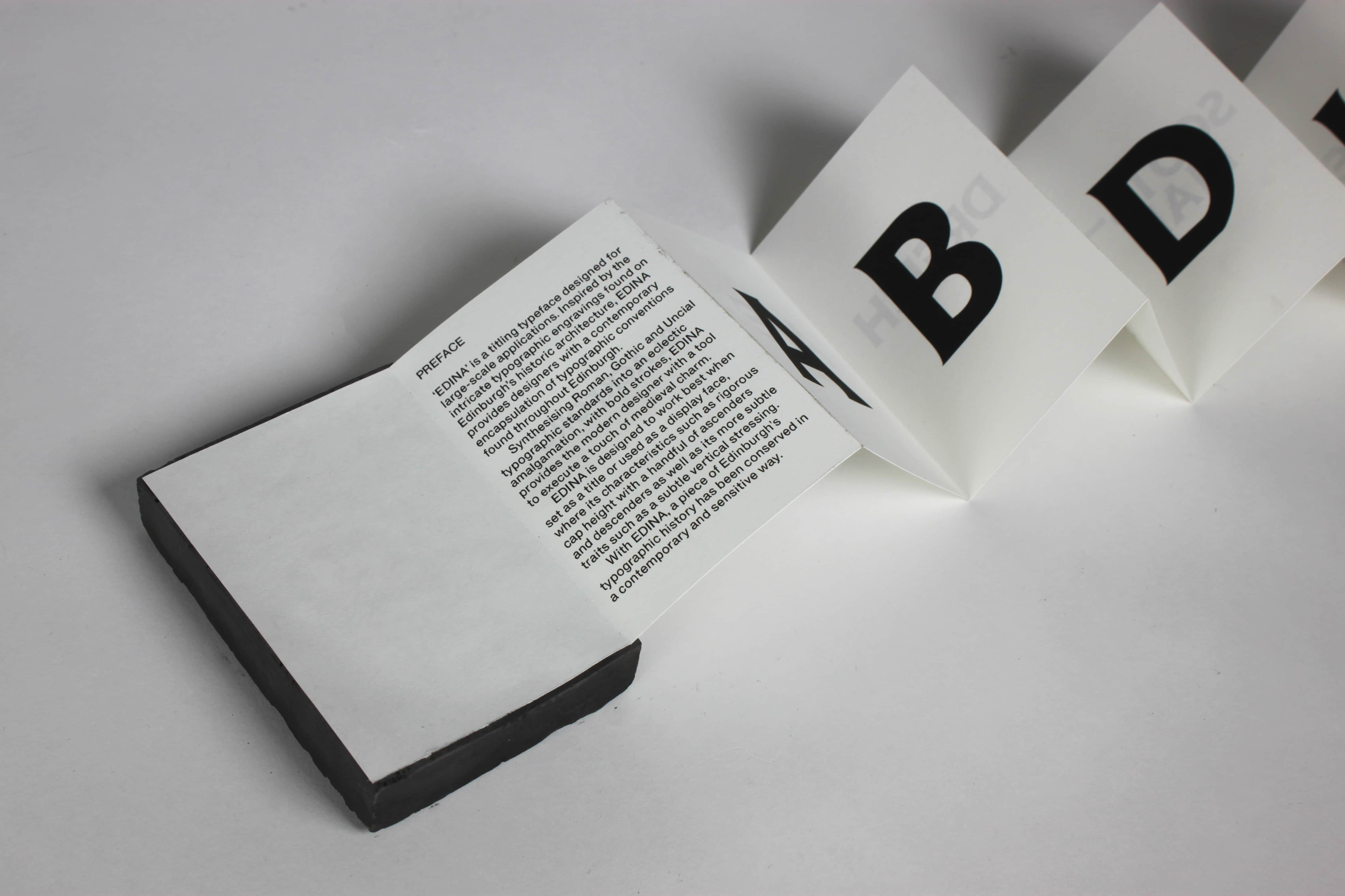 Preface of Edina type specimen