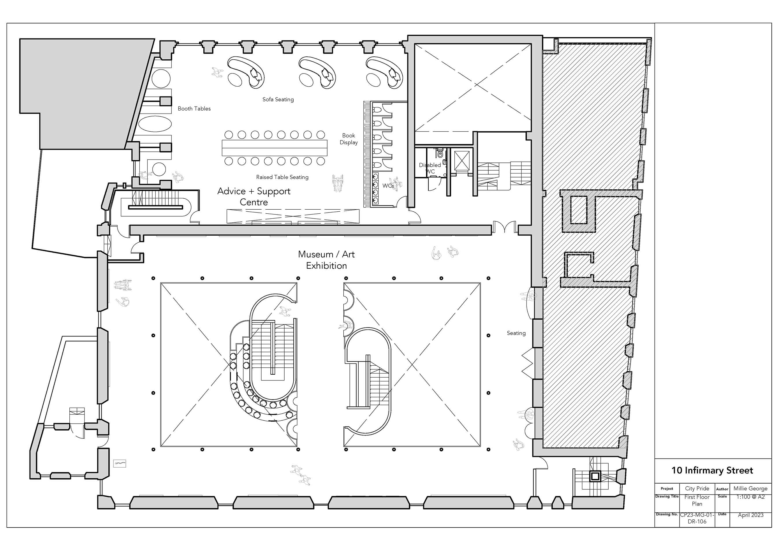 First Floor Plan 1-100 @ A2
