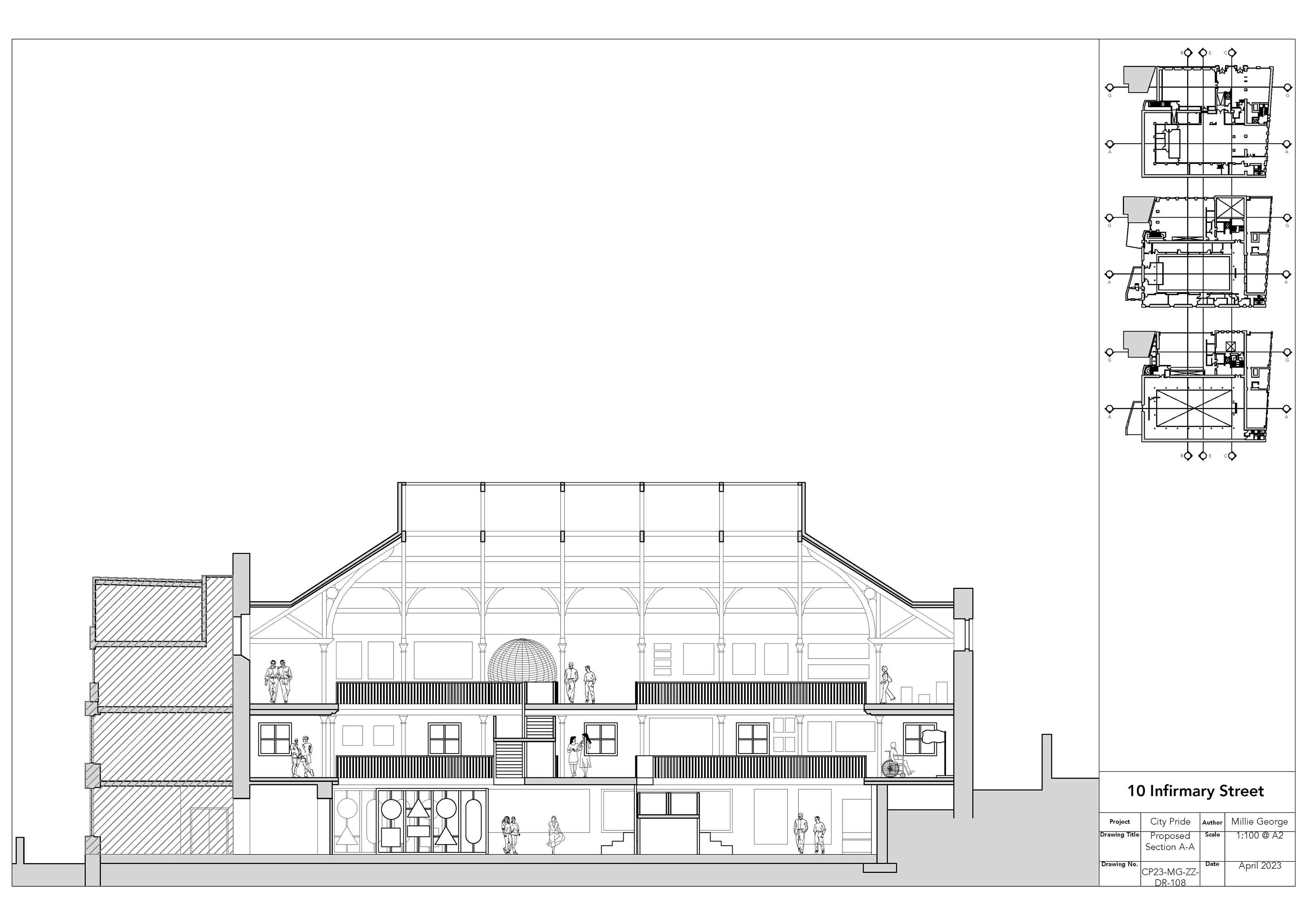 Section A-A 1-100 @ A2