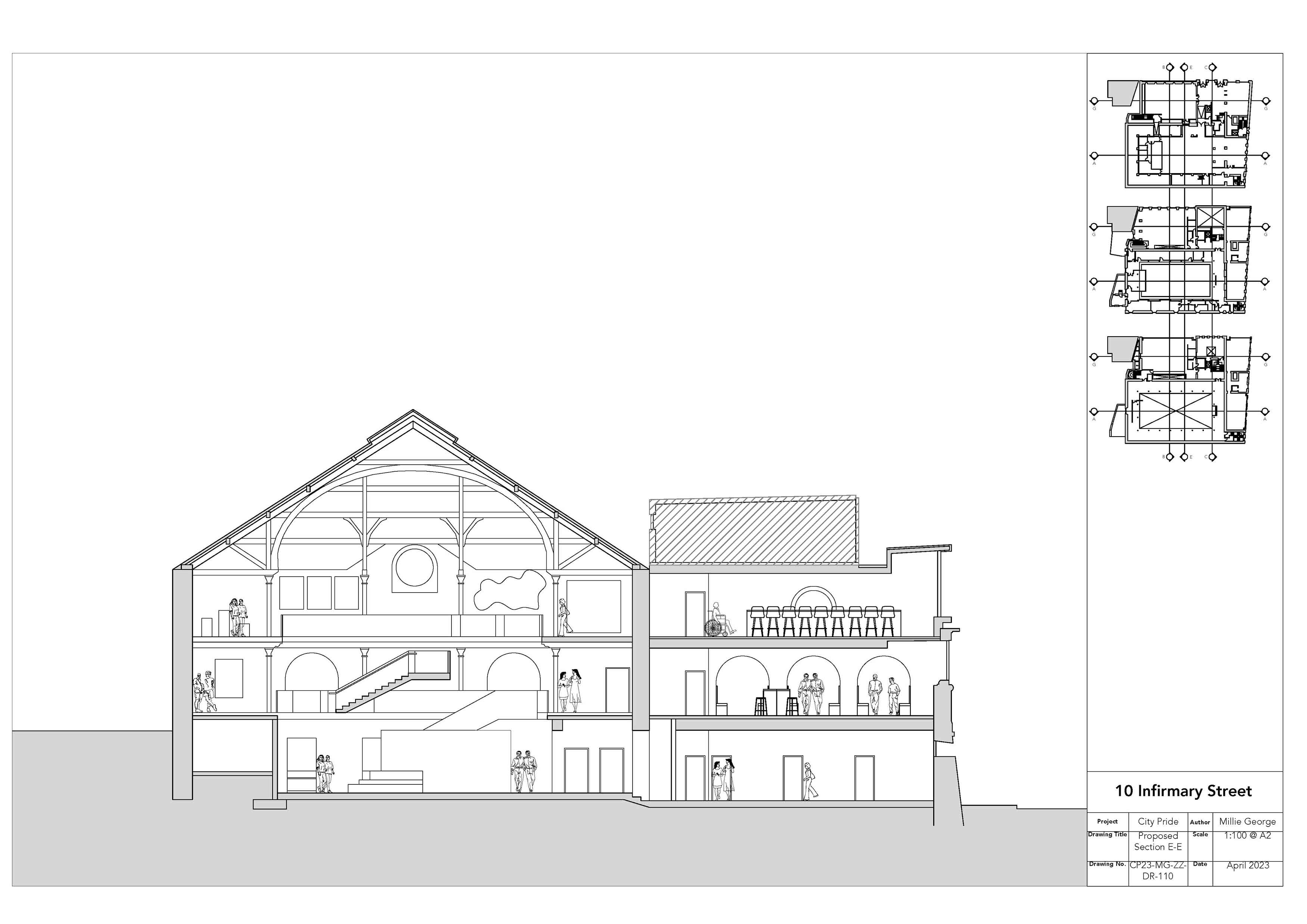 Proposed Section E-E 1-100 @A2