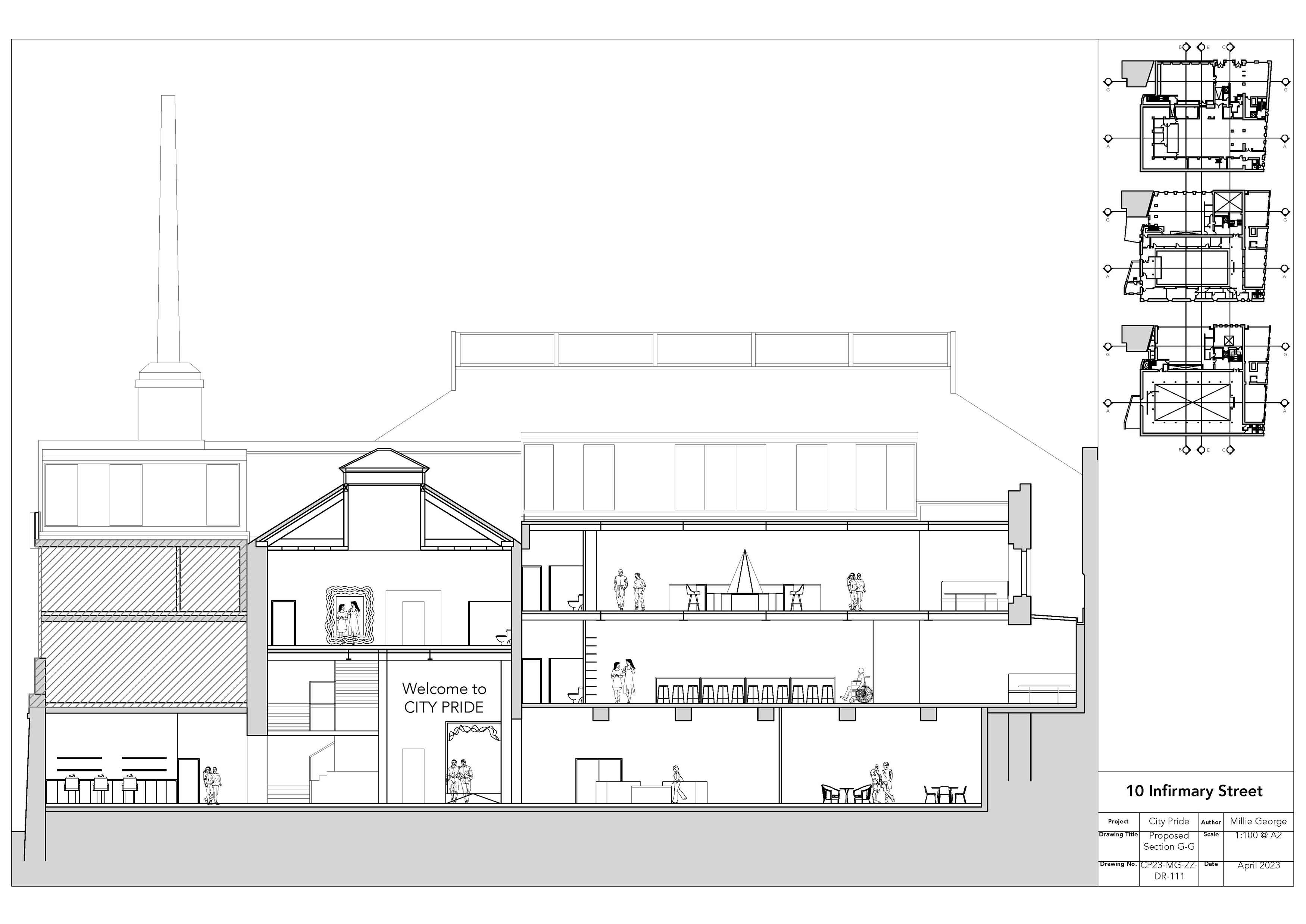 Proposed Section G-G 1-100 @ A2
