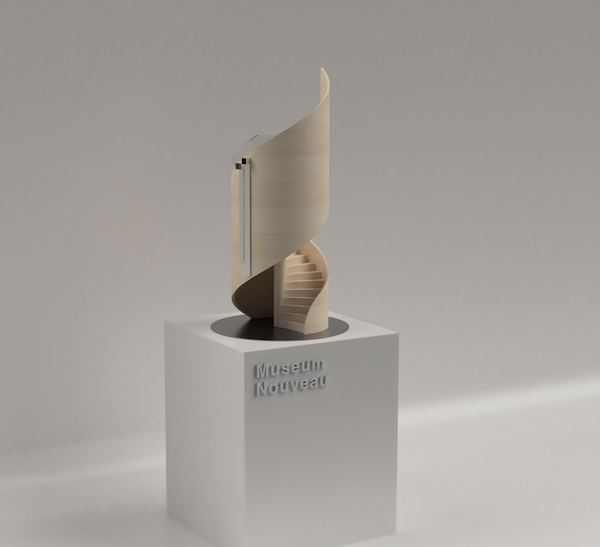 CAD render of the Museum Nouveau structure