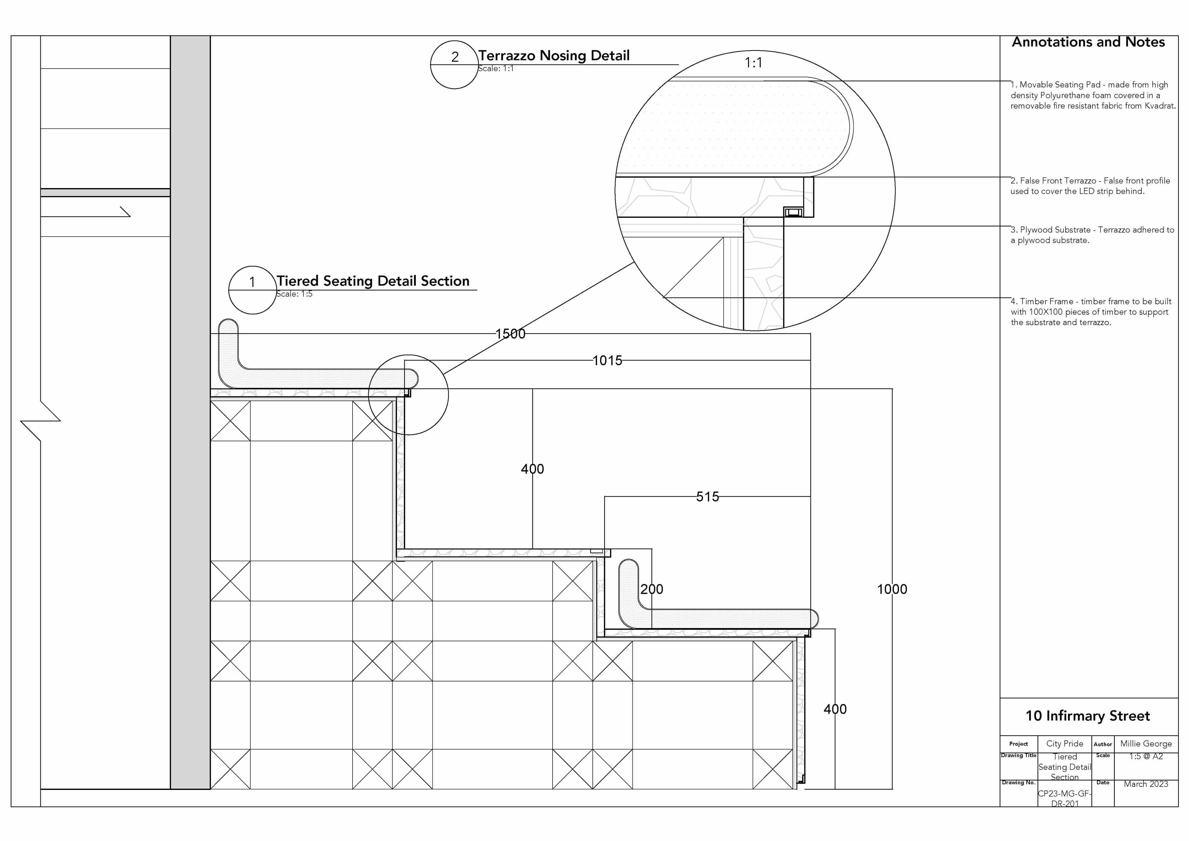 Tiered Seating Detail Section