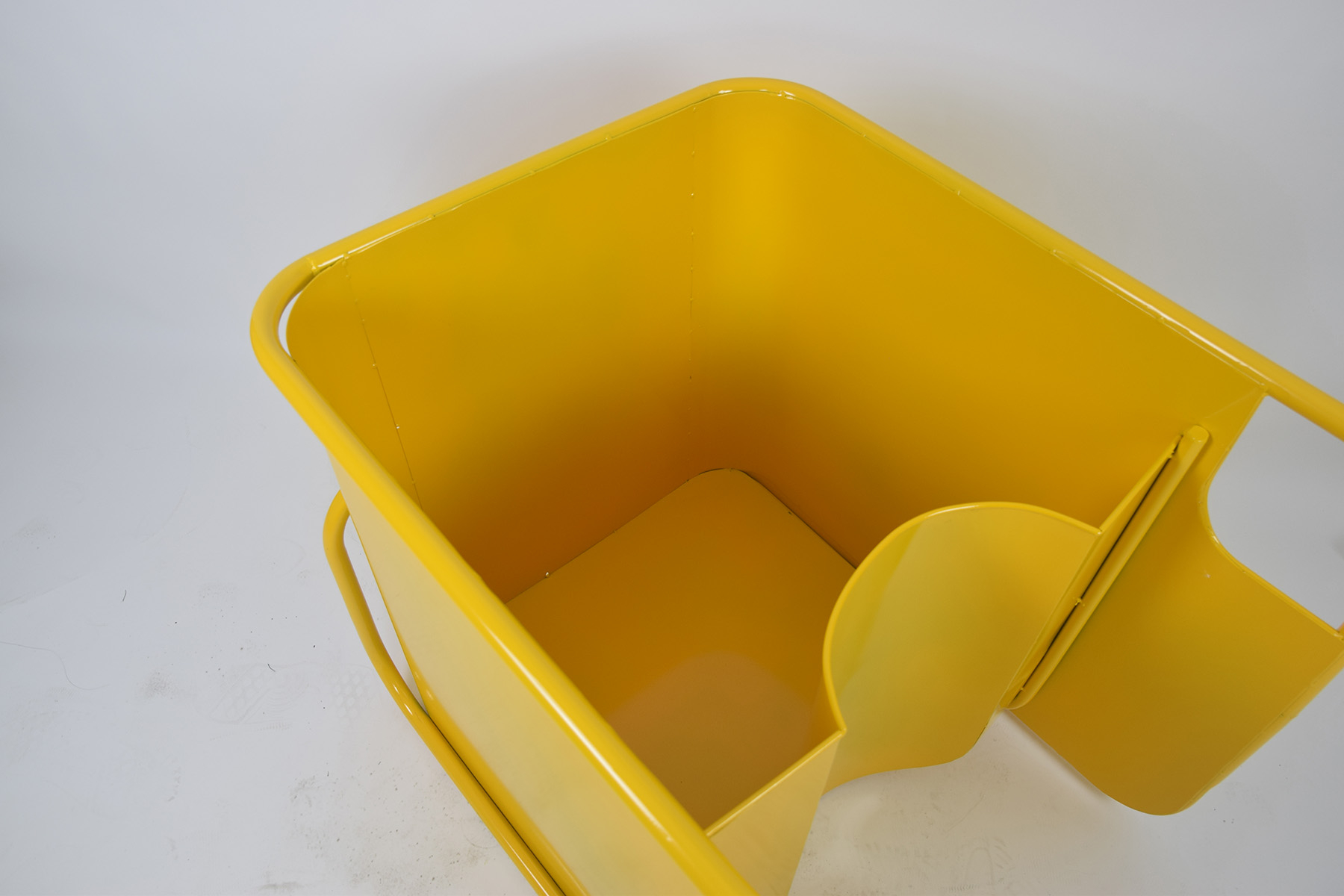 Yellow planter.