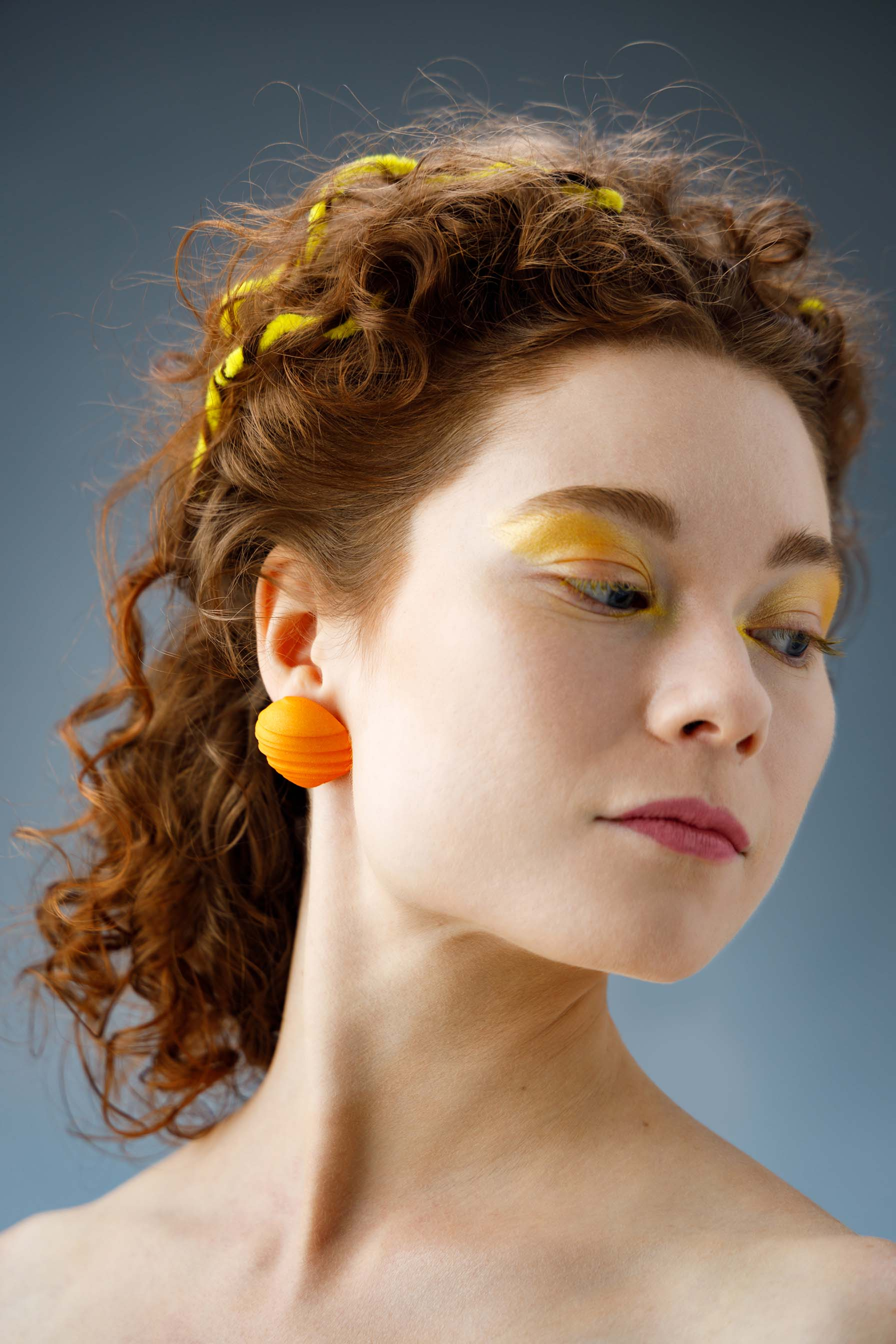 Orange earrings