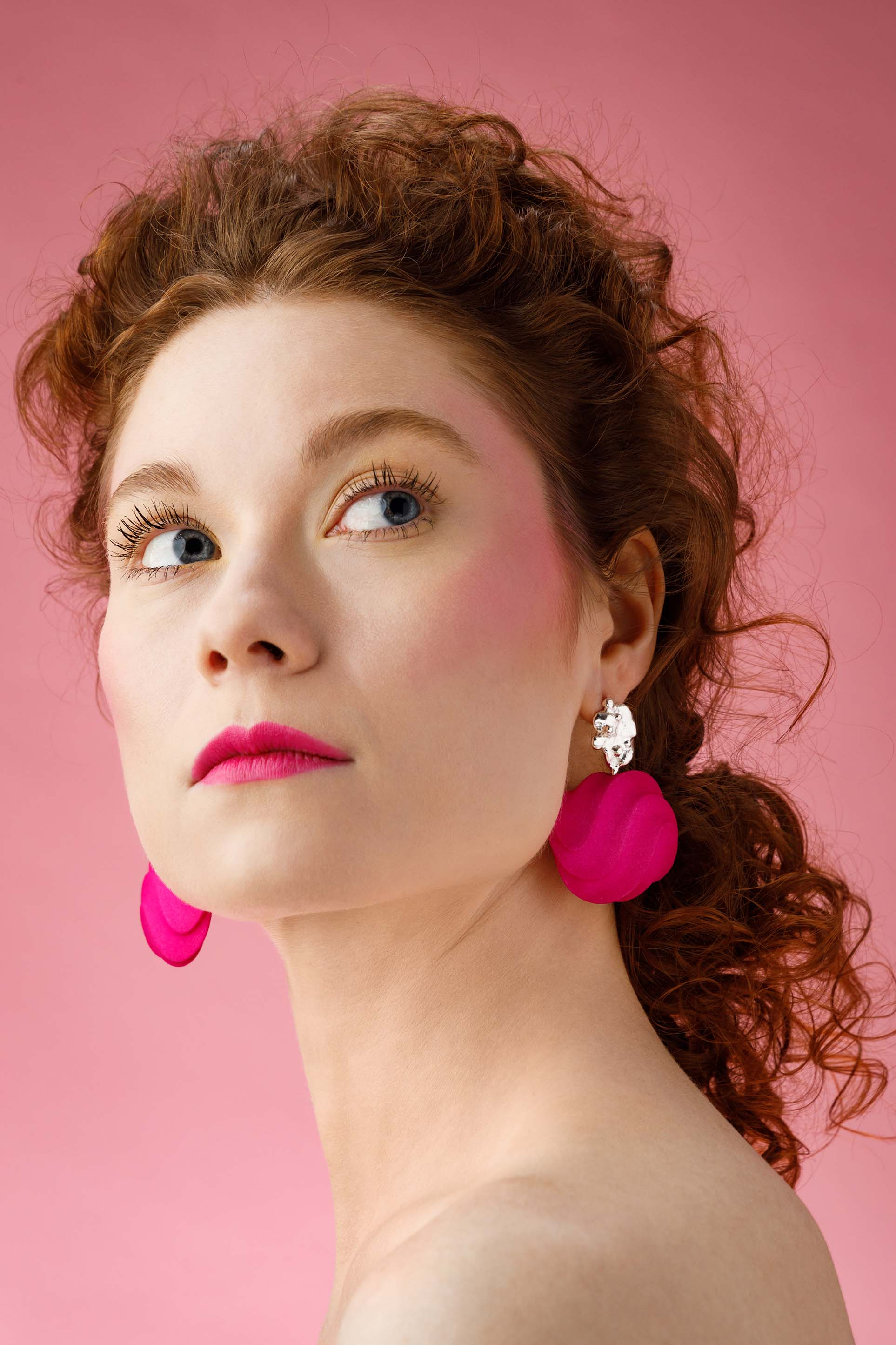 Pink earrings 