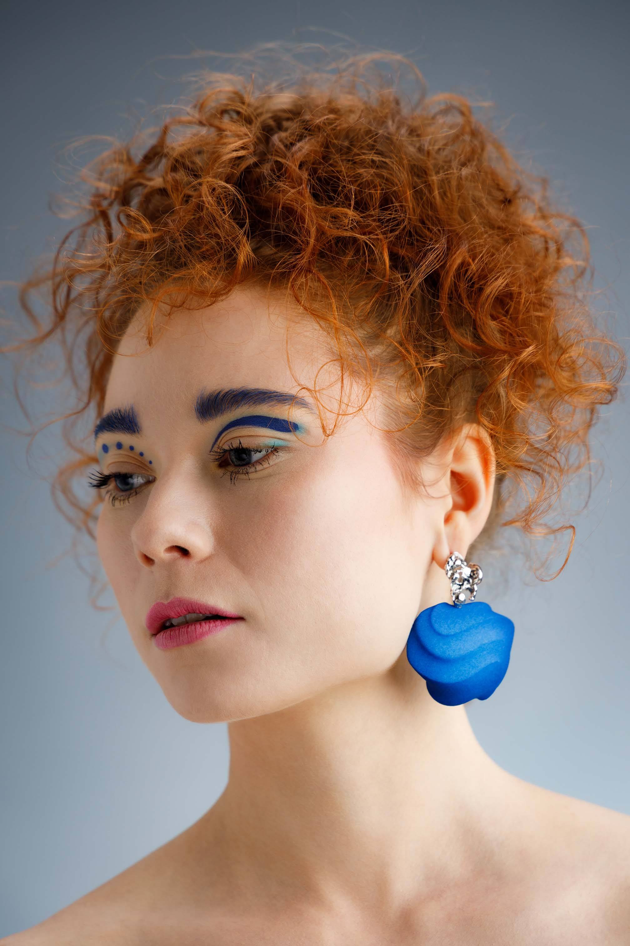 Blue earrings