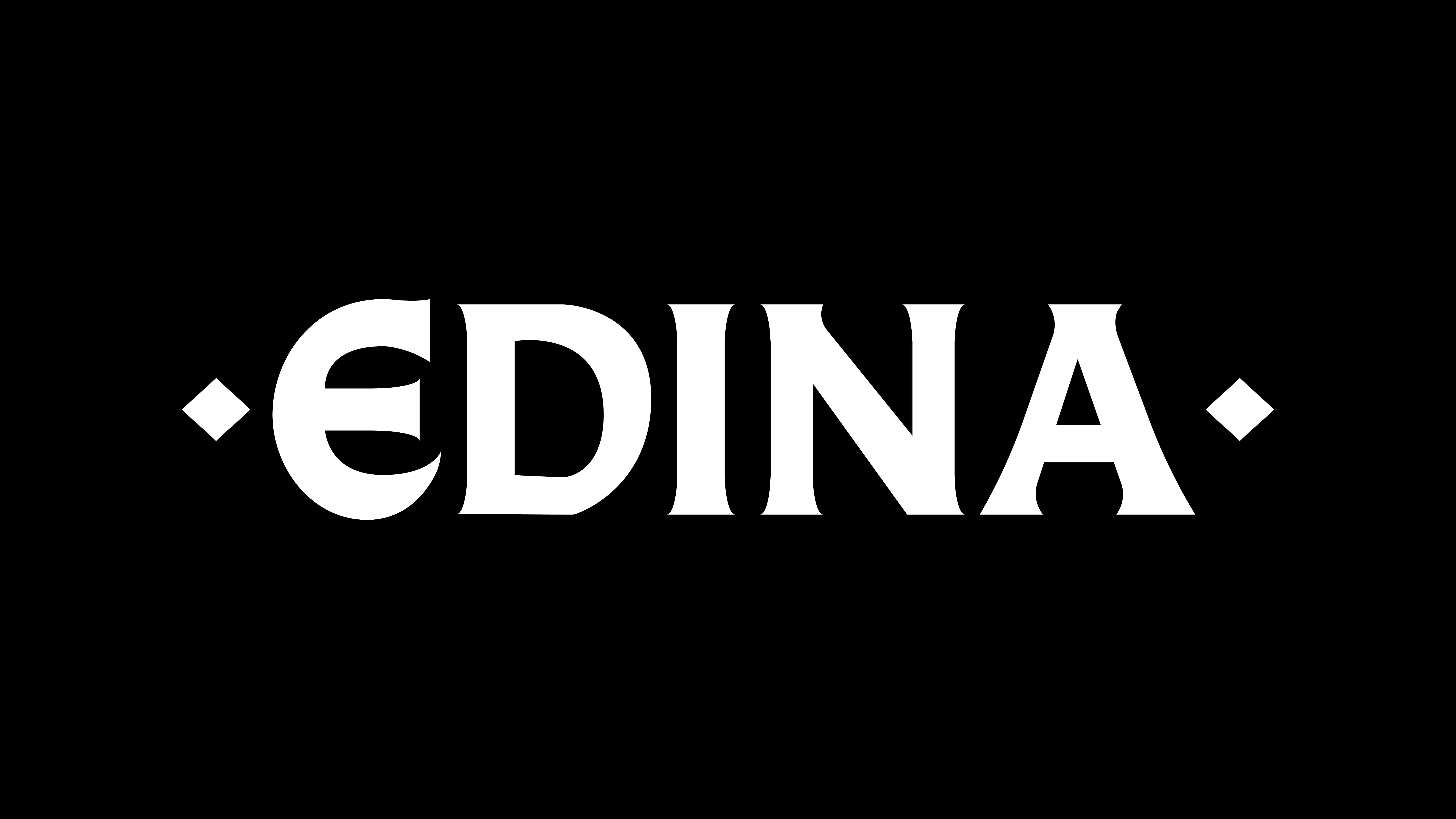 Edina typeface title