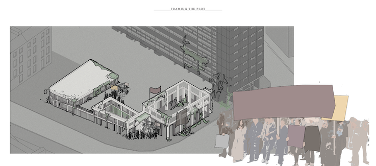 The ruination over time - a site of civic reaction